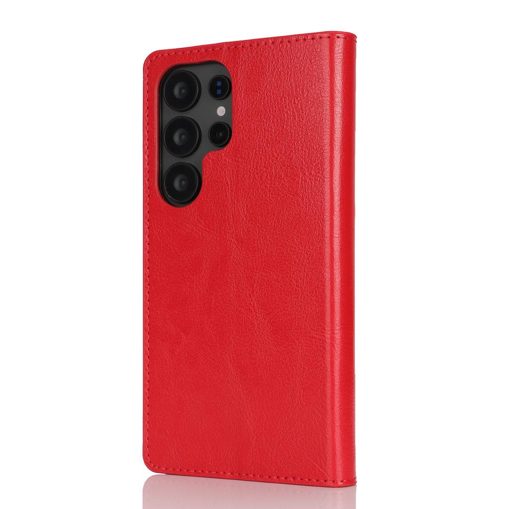 For Samsung Galaxy S25 Ultra Case Crazy Horse Texture Split Leather Wallet Phone Cover