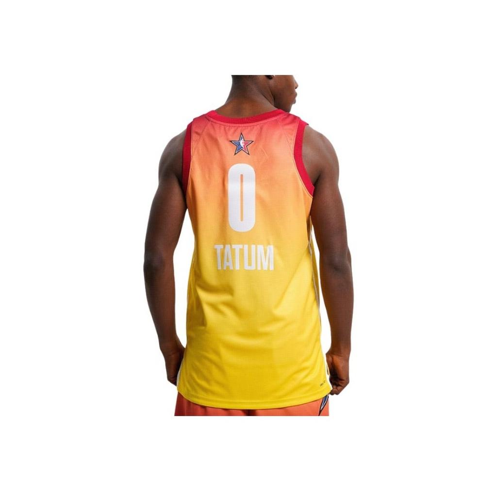 Jordan SS23 All-Star Gradient Basketball Jersey, Tatum #0 Men Tops Orange DX6330-626