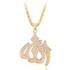 European and American Hip-hop Jewelry Rhinestone Jewelry Pendant Necklace Men's Clothing Old Money Style