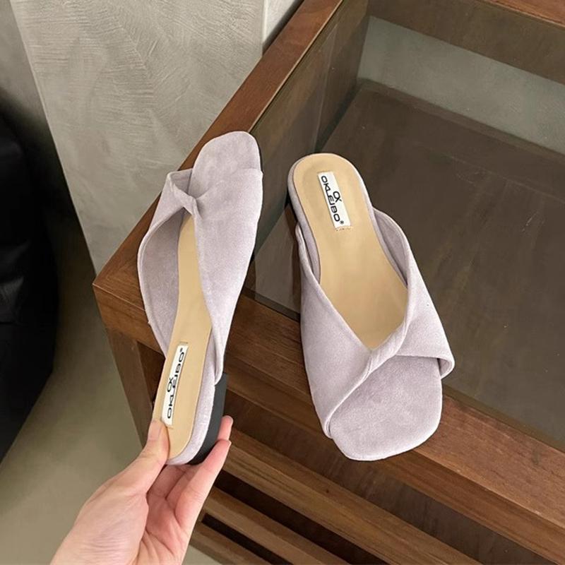 Fashion SUOJIALUN 2025 Summer New Candy Color Women Slipper Fashion Open Toe Slip On Slides Soft Flat Heel Outdoor Dress Beach Sandal