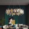 Elegant Crystal Chandelier: Artistic LED Pendant Light for Living Room, Bedroom & Home Decor