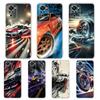 Transparent Phone Case for Redmi 14C 13C 10C 10 9 Note 13 12 11 K50 K40 Plus Pro 4G 5G Soft TPU Cover Sports Car Drift Pattern