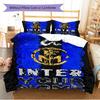 Name Custom INTER Pattern Bedding Set Quilt Cover Pillowcase Home Decor Gift (1 * Duvet Cover + 2 * Pillowcase, Without Core)