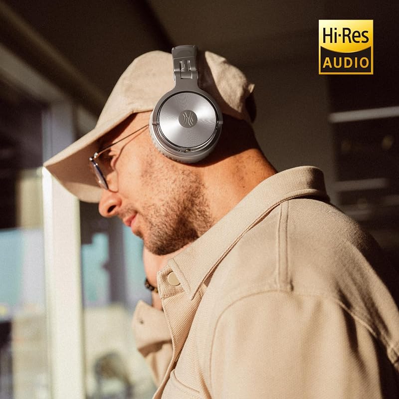 OneOdio Pro 10 Monitor Headphones, Wired, Bass-Enhanced, Over-Ear, Lightweight, 6.35 & 3.5mm Jack Co-op, Single-Ear Monitoring, Foldable, 1.2m/3m