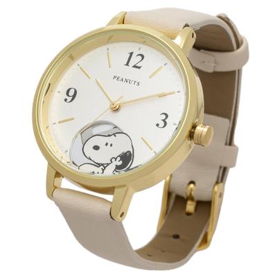 Armbanduhr Analog Lederarmband Snoopy Hide and Seek Uhr G Weiß [Fieldwork] Damen PNT044-1