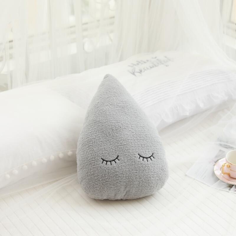 

Non-Toxic Stuffed Cloud Moon Star Raindrop Plush Pillow Soft Cushion Cloud Stuffed Plush Toys Pillow Gift