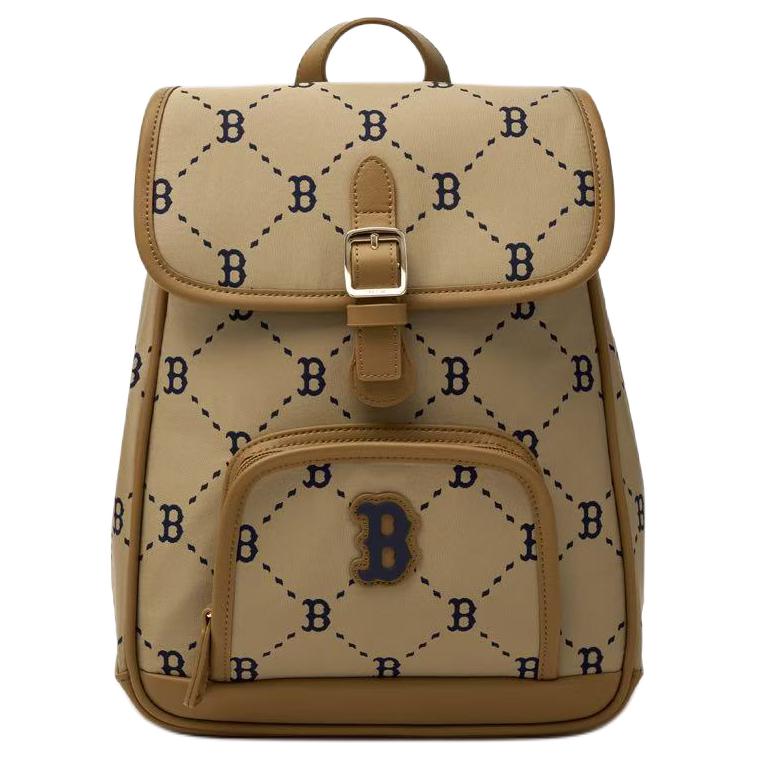 New MLB Polyester Backpack Women's Brown 7ABKMD45N-43BGS