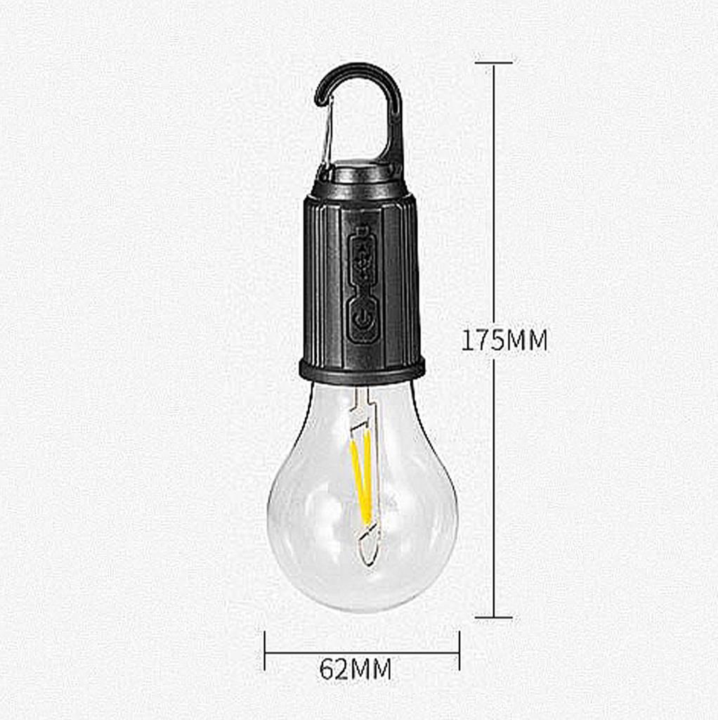 Dimmable Usb Light Bulb With Hook Rechargeable Lamp Warm White Waterpooof Emergency Outdoor Lighting Camping Led Flashlight Usb
