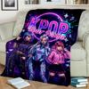 1PC Custom Name KPOP Star Dreams Flannel Blanket Versatile,all-season Throw Suitable for the Living Room,bedroom,camping,travel,and Gift