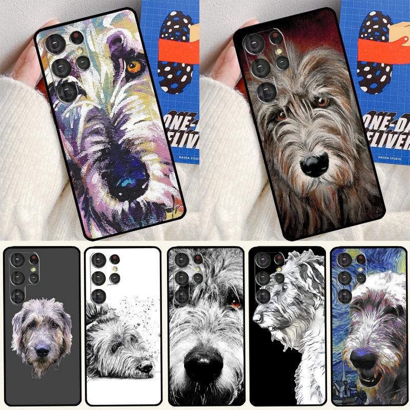 Irish Wolfhound Dog Soft Case For Samsung Galaxy S24 Ultra S9 S10 S20 S22 S23 Plus S21 FE S25 Ultra Funda Cover
