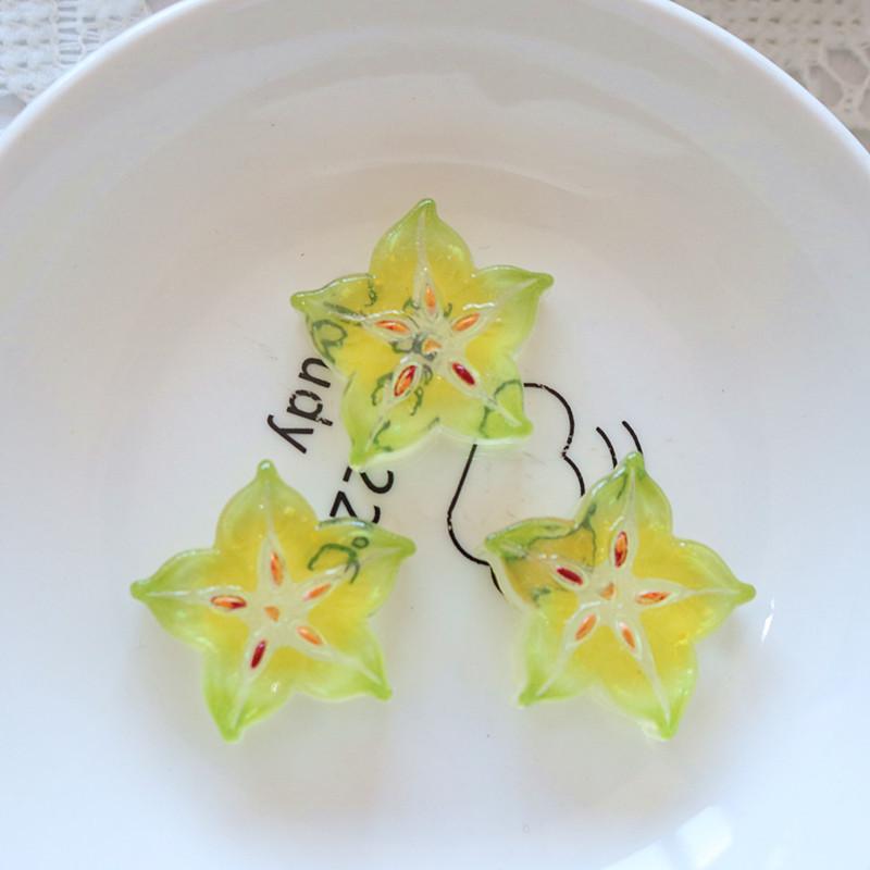 10Pcs Mini Kawaii Cute Watermelon Fruit Flat Back Cabochons Scrapbook Diy Party Hairpin Accessories Home Decoration Craft