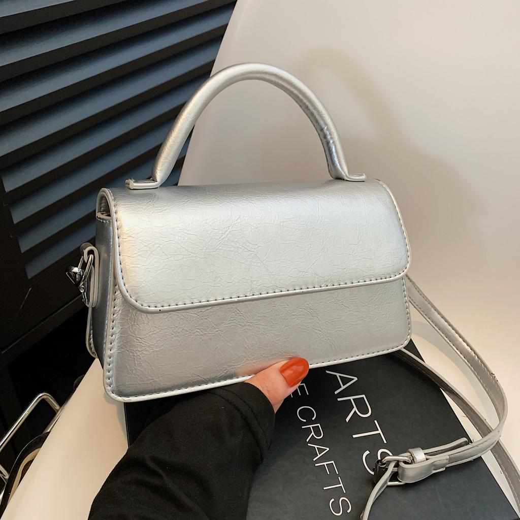 New Shoulder Bags Women PU Leather Advanced Korean Style Solid Fashion Trend Leisure Versatile Crossbody Bags Small Square Bags