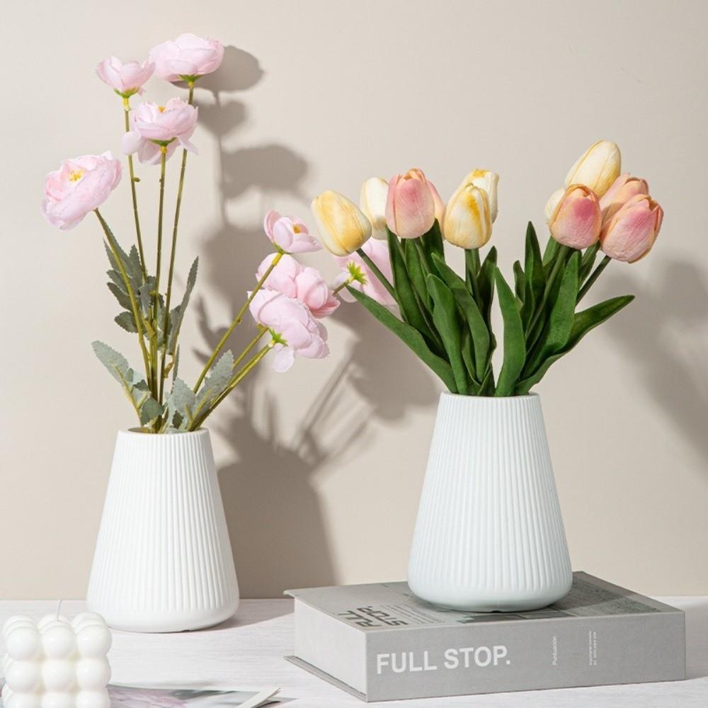 Plastic Water Cultivation Vase Imitation Ceramic Flower Arrangement Vase Nordic Flower Vase