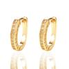 Popular U-shaped Geometric Zircon Ear Buckle, European and American Super Flash Full Diamond Earrings Ear Buckle Women