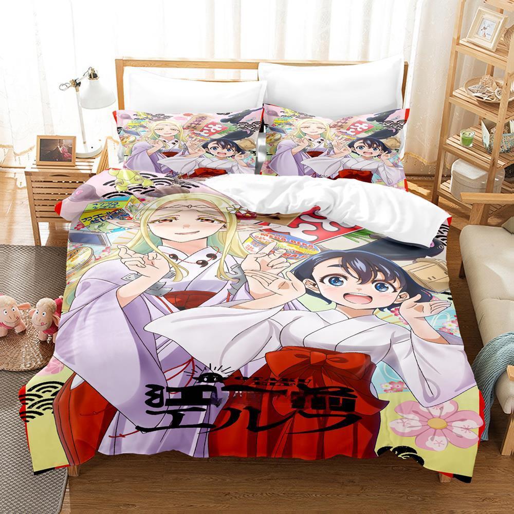 Koito Koganei Elda Bedding Set Single Twin Full Queen King Size Bed Set Adult Kid Bedroom Duvet Cover Sets Anime Bed Sheet Set