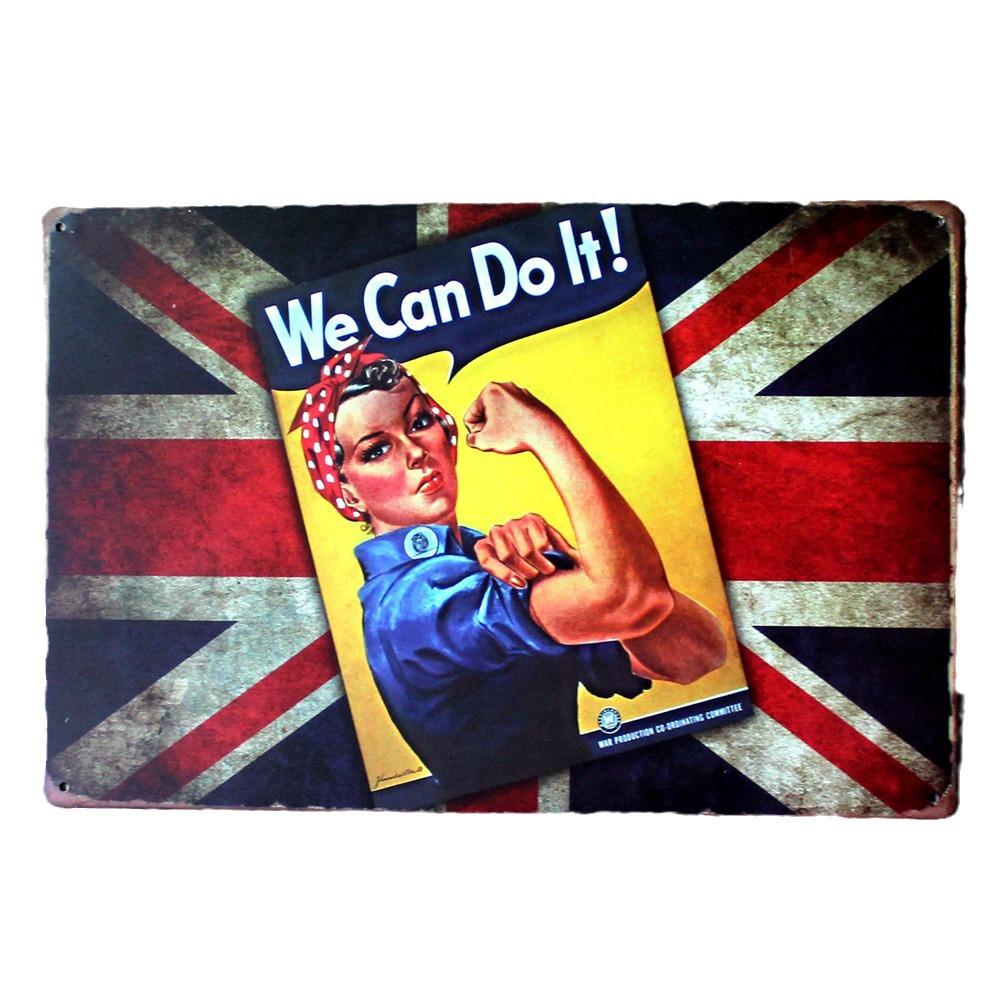 Keep Calm Inspirational Tin Sign for Bar or Restaurant
