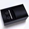 Men's Formal Tie Gift Box: Five-Piece Set with Logo, 8cm Striped Black for Weddings and Business 