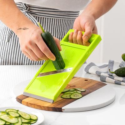 Multifunctional Vegetable Cutter Steel Blade Mandoline Slicer Potato Peeler Carrot Cheese Grater Kitchen Accessory Tool