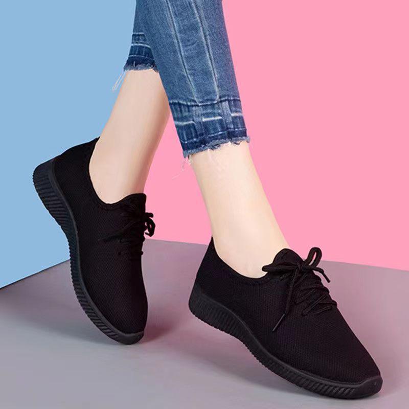 Women's Breathable Soft Sole Korean Style Running Shoes for Spring and Autumn