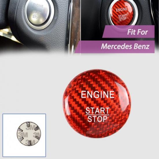 

Авто Для Mercedes-Benz Кнопка запуску/зупинки двигуна Накладка на кнопку Вуглецеве волокно