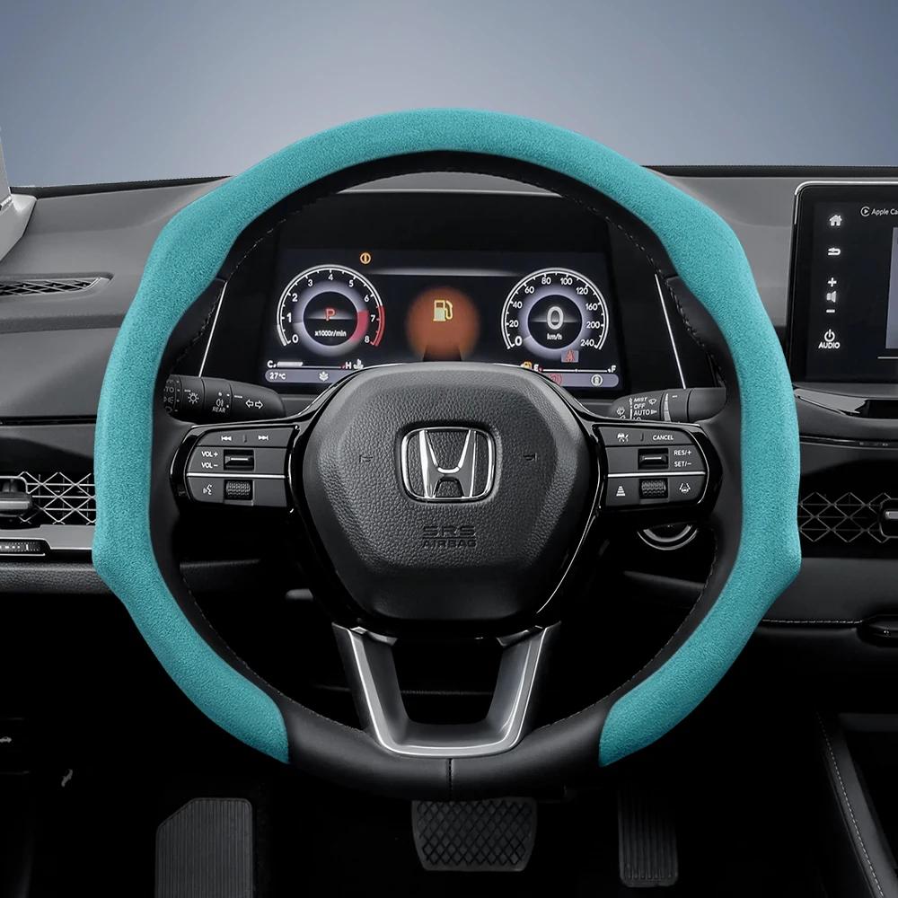 Suitable for Honda Premium Snap-On Steering Wheel Cover Anti-Slip Durable Car Accessories for Civic Fit 8Th Gen 8 City Accord