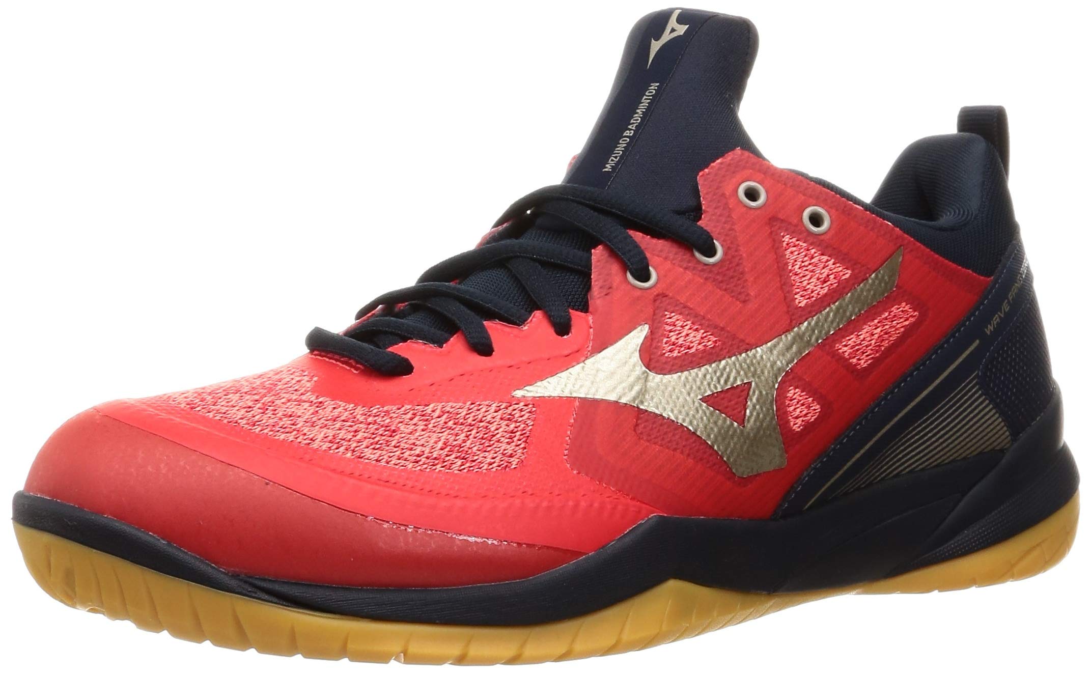 

Mizuno Badminton Shoes Wave Fang ZERO 2 cm 3E Red/Gold/Navy 24.5