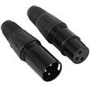 LAMELLIS 40 Pieces 3-Pin XLR Male Female Microphone Extension Cable Audio Connector Adapter