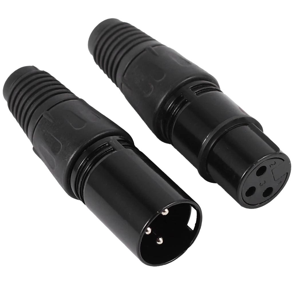 LAMELLIS 40 Pieces 3-Pin XLR Male Female Microphone Extension Cable Audio Connector Adapter