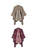 Classic Plaid Slit Shawl: Warm Autumn/Winter Cardigan Cloak