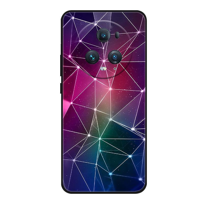 Funda For Honor Magic 5 Pro Phone Case Cute Cartoon Cat Black Silicone Soft Back Cover Case For Honor Magic5 Pro Case PGT-AN10