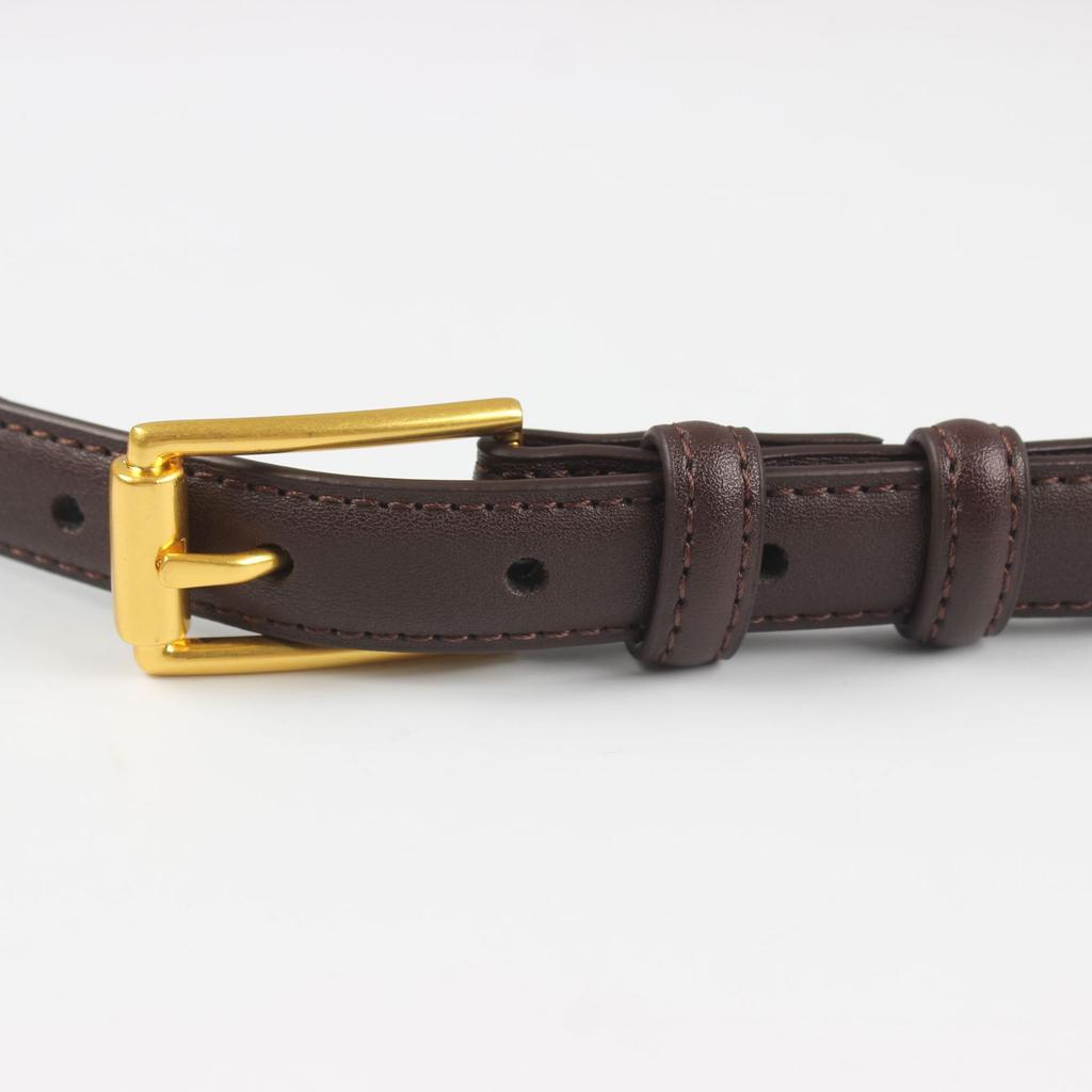 Women'S Leather Thin Belt Decorative Shirt Waist Seal With Dress Suit Waist (2Cm 8 Colors Optional)