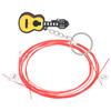 4Pcs Guitar Strings Carbon 4‑String Universal Set Ukulele Musical Instrument AccessoriesRed