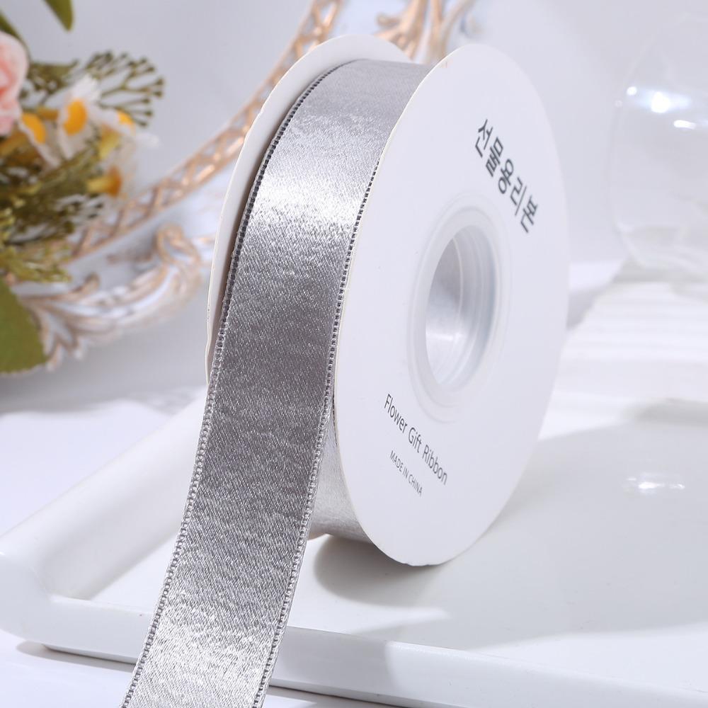 2.5cm Wide Silk Velvet Ribbon Double-sided Gift Wrap Tie Floral Arrangements