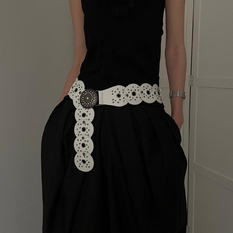 Hollowed Out Heart Shape Belt Western Waistband Pants Belt Fashion Waiststrap Dress Belt 2000s PU Belt Waist Ornaments