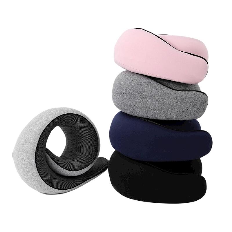 Memory Foam U-Shaped Travel Pillow - Neck Support for Naps & Airplane Comfort