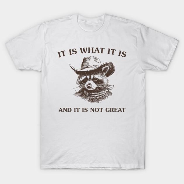 It Is What It Is And It Is Not Funny Quote T‑Shirt