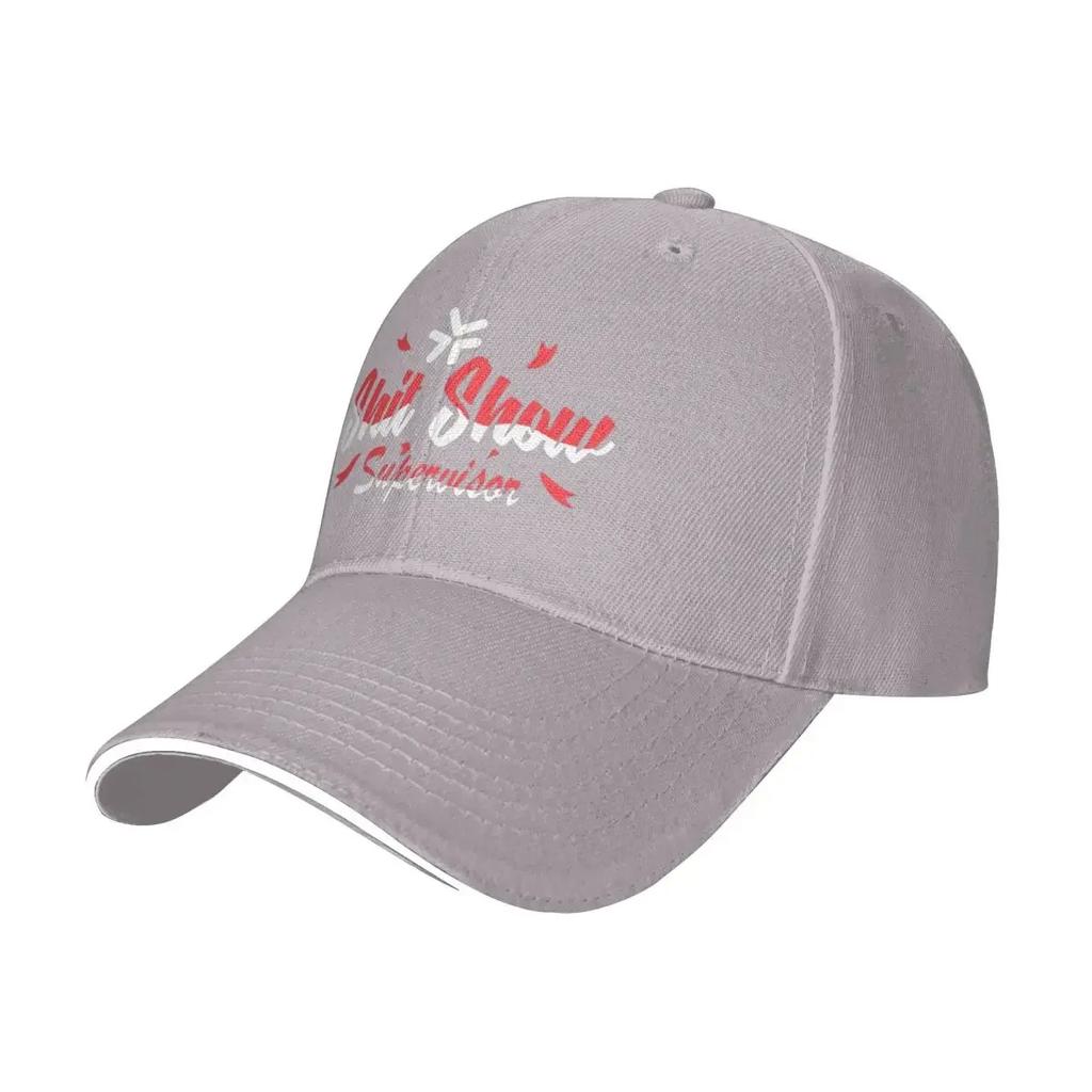 Red White Shit Show Supervisor Camping Baseball Caps Men Personalized Male Beach Coquette Hat Trucker Cap