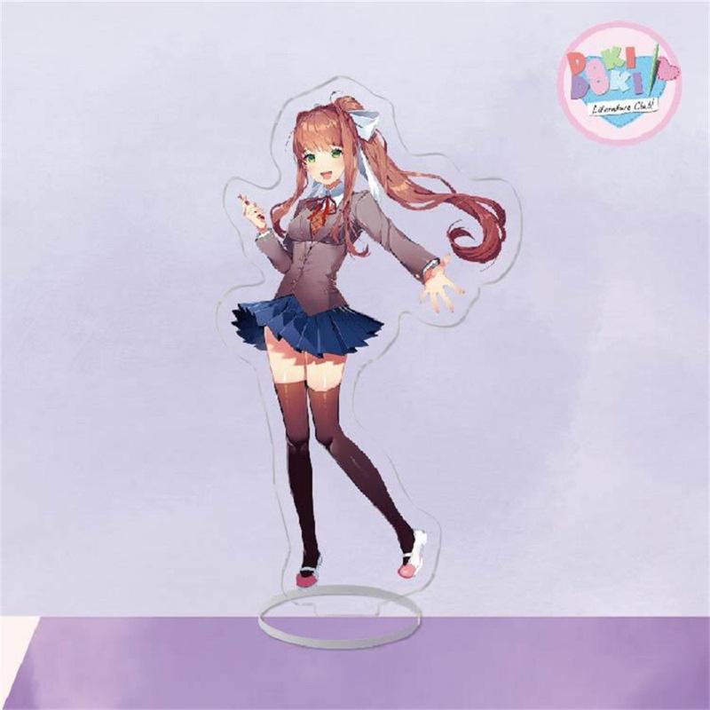 Japan Anime Doki Doki Acrylic Stand Model Hot Figure Cosplay Plate Holder Topper Birthday Fans Christmas Desk Decor Plate Gift