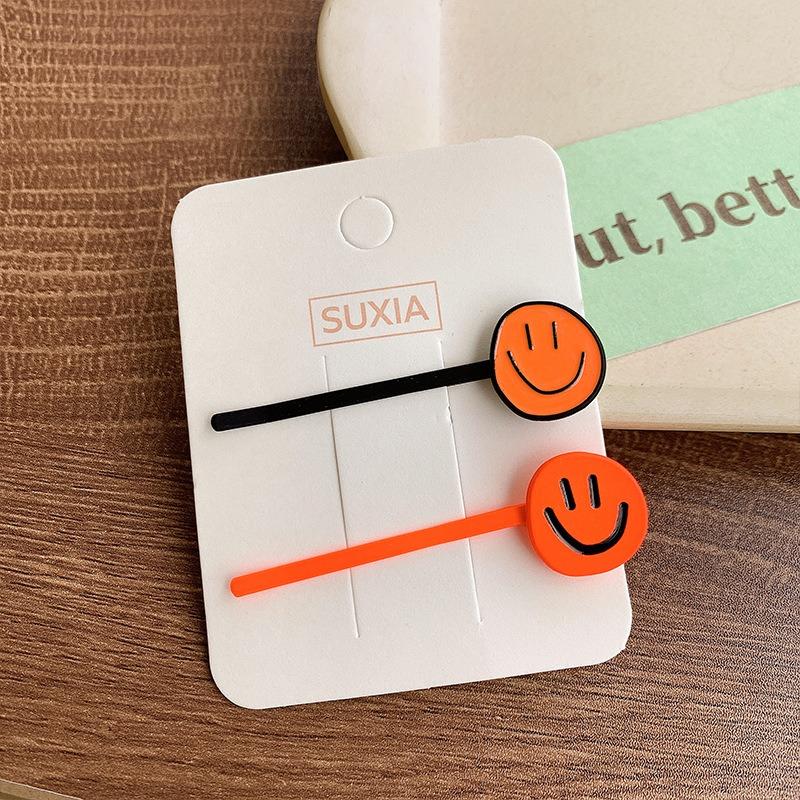 New Cute Smile Metal Hairpins Women Girls Kids Hair Clips Pins Barrettes Accessories Hairgrips Headdress Headwear Ornament