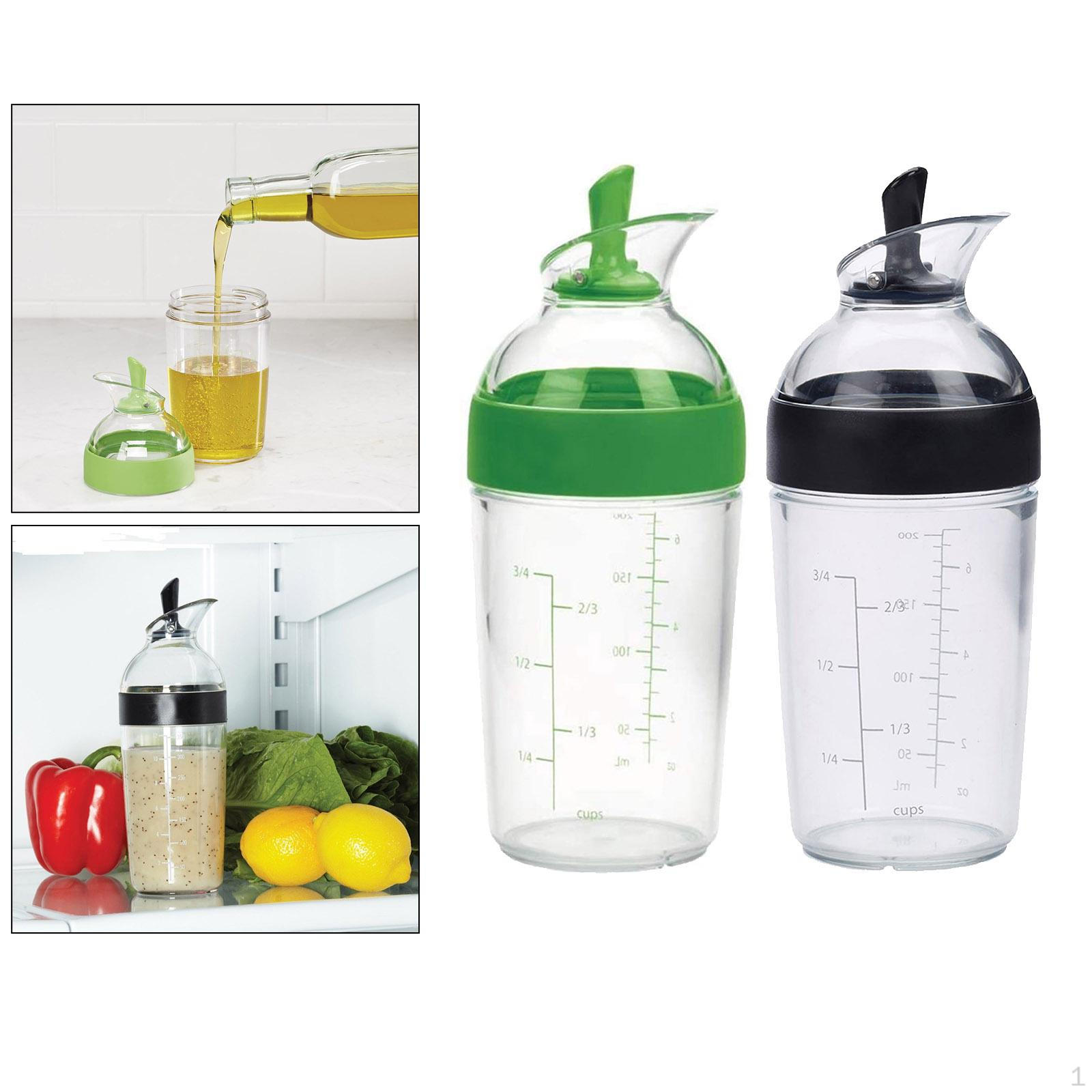 

2x 2 ручки Маленький шейкер для салатной заправки с носиком 240 мл