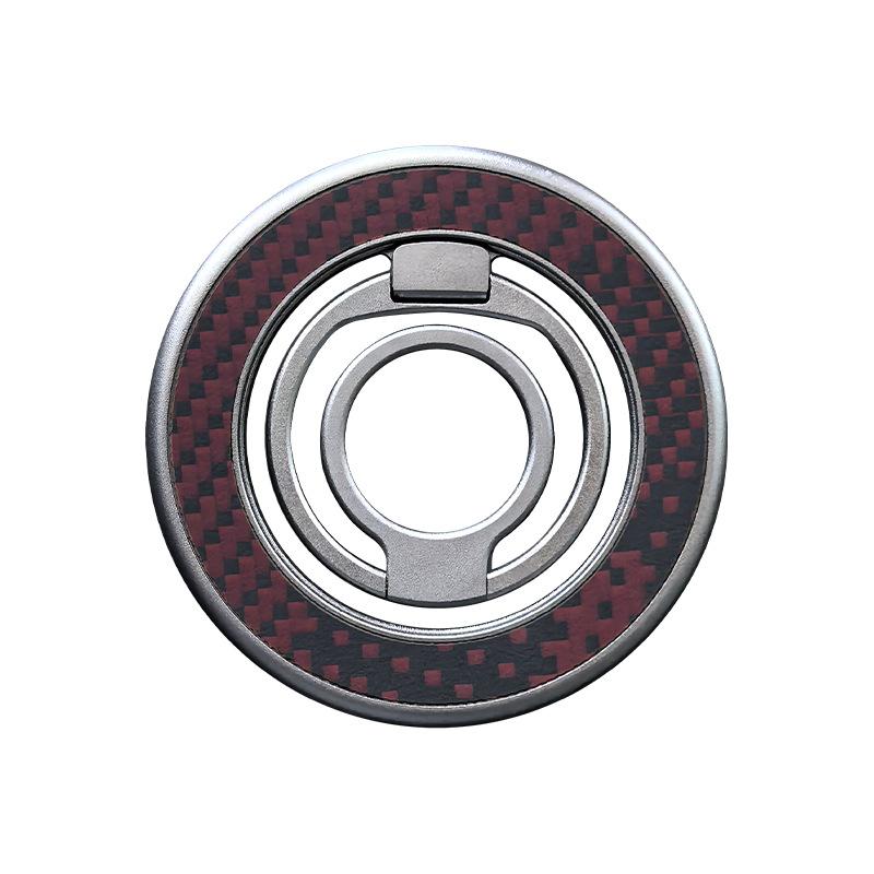 The Second Generation Three-fold Ring Vacuum Magnetic Mobile Phone Holder Kevlar Ring Buckle Is Suitable for Magsafe Portable.