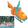 Bubble Blowing Toy Helicopter Shape Sound Light Battery Powered Automatic Bubble Making Toy