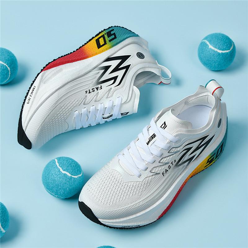 Couple Shoes 2025 New Professional Racing Light Elastic Shock Absorption Carbon Board Running Shoes Light Breathable Casual Versatile Sports Shoes