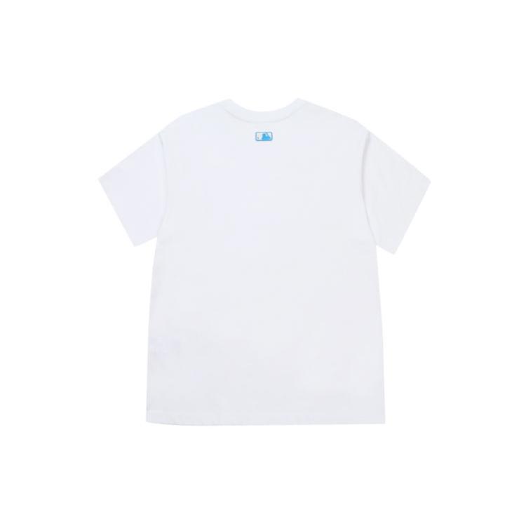 MLB Drop Shoulder Sleeve T Shirt Unisex White 31TSN2131-50W
