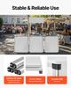 VEVOR Portable Tradeshow Podium Table, 78,5 × 38 × 181,5 cm, Display Exhibition Counter Stand Booth Fair with Wall
