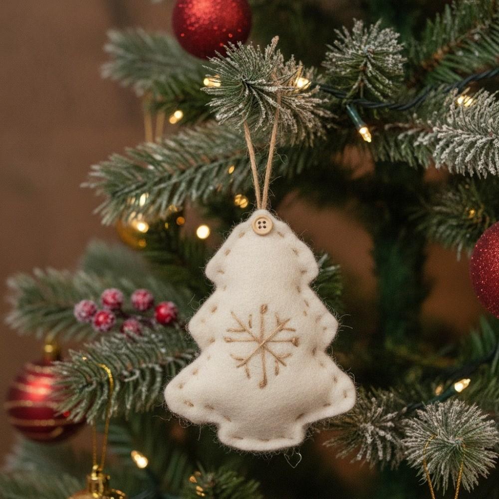 Creative Christmas Hanging Decoration Felt Fabric Colorful Felt Christmas Hanging Pendant Plush Handmade
