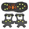 1 Pair Universal 10 Teeth Anti Slip Ice Cleat Shoe Grips Spikes Cleats Crampons for Hiking