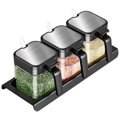 Chef's Plan Glass Spice & Seasoning Storage Sets