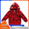 2024 Shark Head 3D Print Hoodie for Men & Kids - Camouflage Zip-Up Sweatshirt
