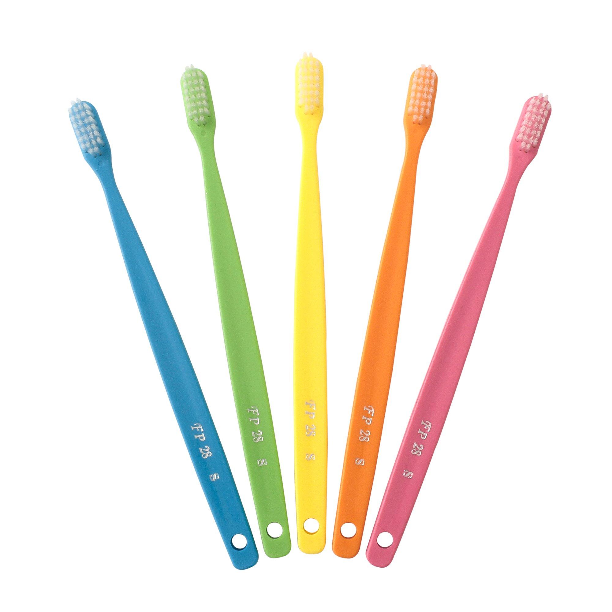 

Fukuda Brush Industry в 20 штуках по 5 штук в каждой зубной щетке для стоматологической клиники [Сделано в Японии] (4 цвета) ФП28-С (мягкий)